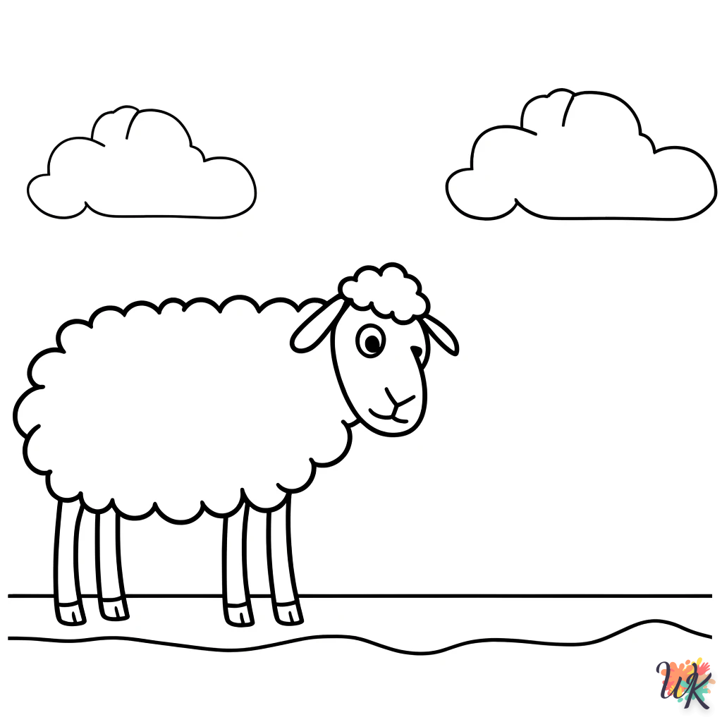 Pecora 12 Disegni da Colorare Pecora 10